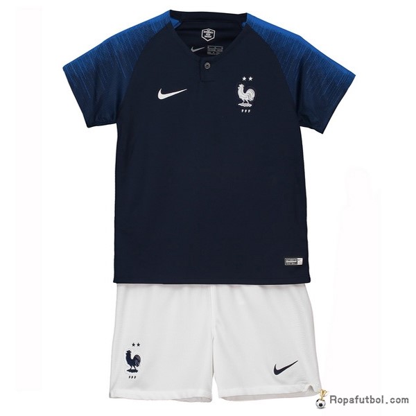 Camiseta Francia Replica Primera Ropa Niños 2018 Negro